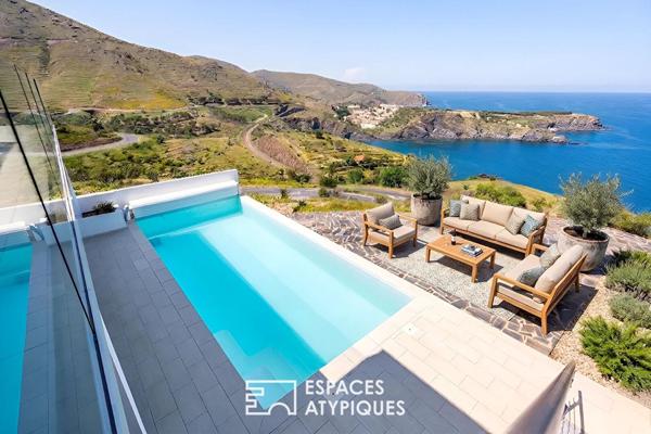 Villa contemporaine d’inspiration californienne avec vue mer panoramique