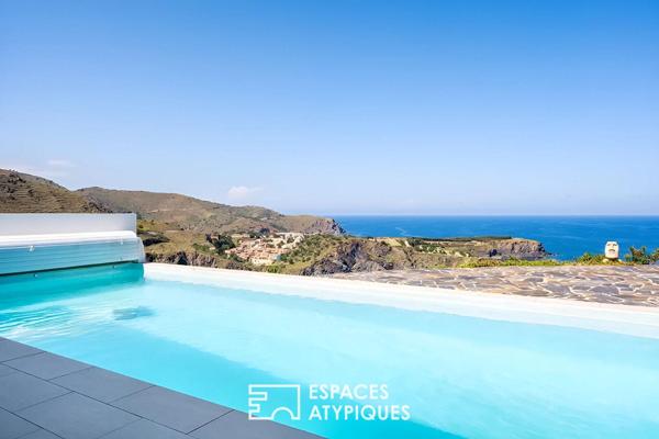 Villa contemporaine d’inspiration californienne avec vue mer panoramique