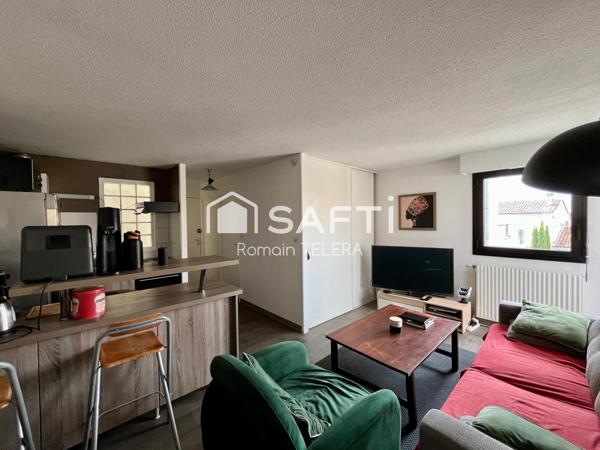 Nansouty : T2 de 38 m² avec vue dégagée, balcon et place de parking
