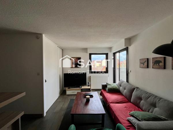 Nansouty : T2 de 38 m² avec vue dégagée, balcon et place de parking