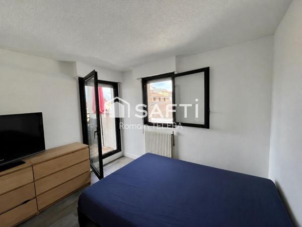 Nansouty : T2 de 38 m² avec vue dégagée, balcon et place de parking