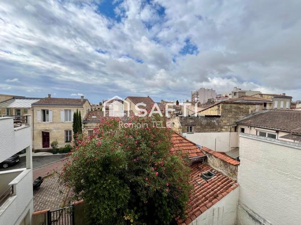 Nansouty : T2 de 38 m² avec vue dégagée, balcon et place de parking