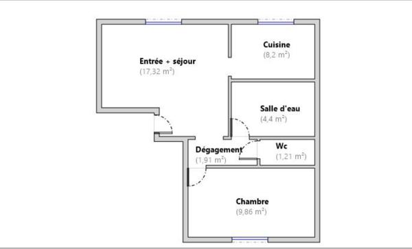 Appartement à vendre 2 pièces 43 m² Montrouge