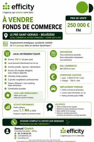 Local Commercial
         1 pièce
        - 250 m² 250 000 € *