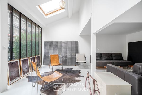 Maison d’Architecte en fond de cour, esprit Atelier d’Artiste