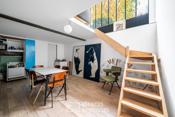 Maison d’Architecte en fond de cour, esprit Atelier d’Artiste