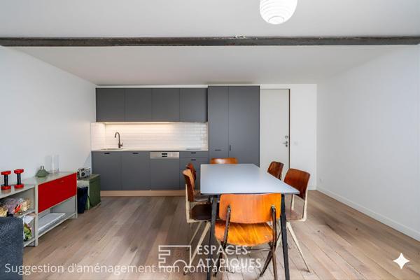 Maison d’Architecte en fond de cour, esprit Atelier d’Artiste