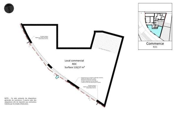 Murs commerciaux  à vendre 183 m² Saint-Denis