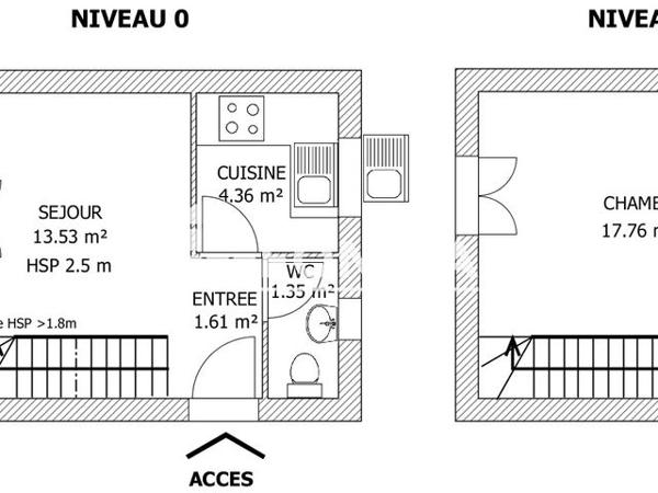 Location Maison 2 pièces 41.1 m² - 12 RUE ALPHONSE COMBE Ozoir La Ferriere 77330
