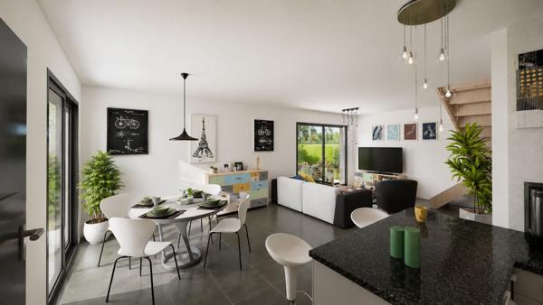 Terrain + Maison à vendre 5 pièces - 93 m²