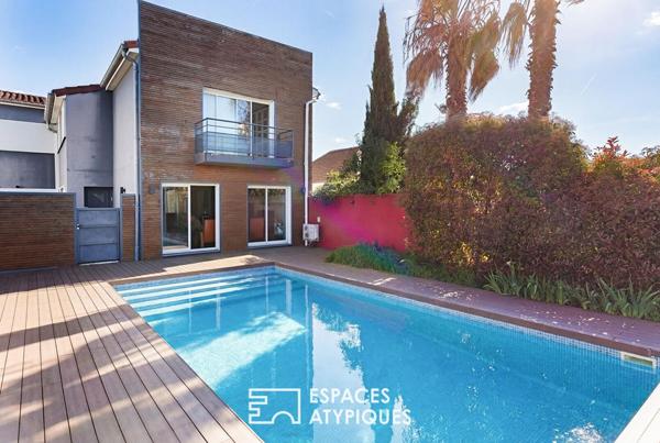 Toulousaine et son extension contemporaine avec piscine