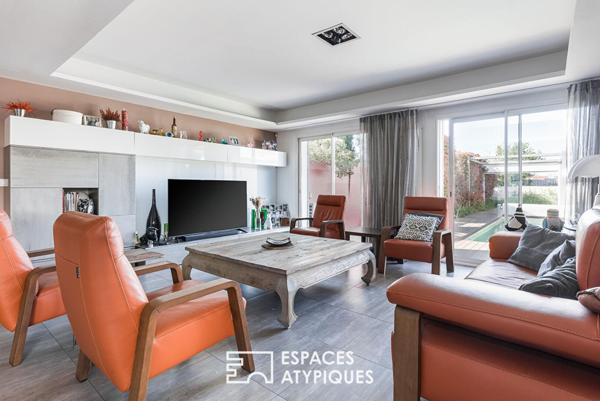 Toulousaine et son extension contemporaine avec piscine
