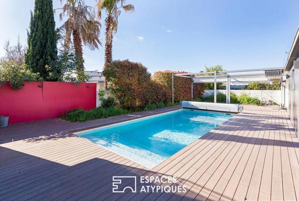 Toulousaine et son extension contemporaine avec piscine