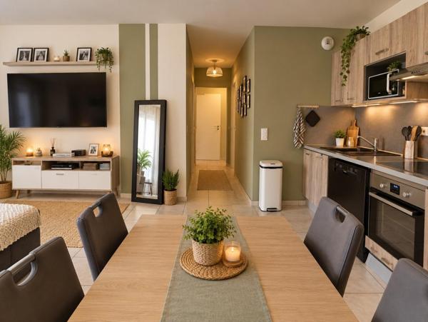 Appartement T3 de 60 m² avec balcon et double garage – Bonneville