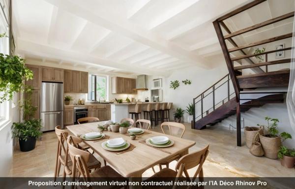 Ferme P7 en campagne à finir de rénover sur un ensemble de 2200 m² de parcelles vendre à THURINS (69)