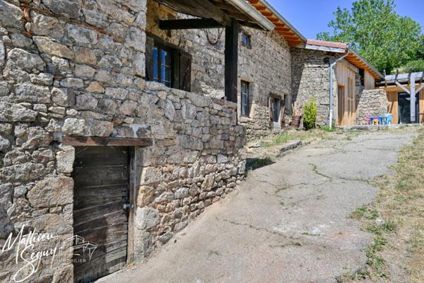 Ferme P7 en campagne à finir de rénover sur un ensemble de 2200 m² de parcelles vendre à THURINS (69)