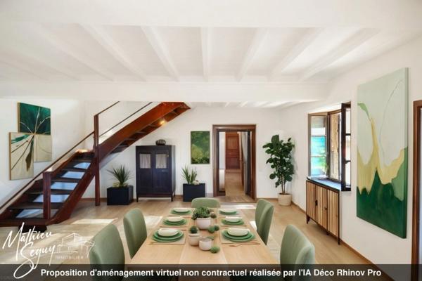 Ferme P7 en campagne à finir de rénover sur un ensemble de 2200 m² de parcelles vendre à THURINS (69)