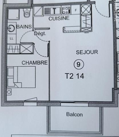 Appartement Etables Sur Mer T2 - 42 m2 - Plein sud