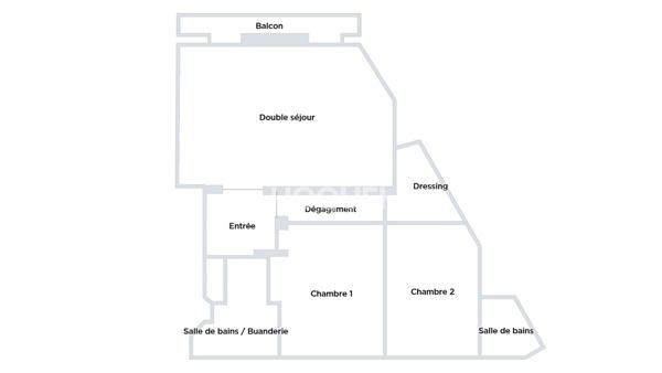 PARIS XVI, Muette sud, 2 chambres, immeuble de charme vue dégagée
