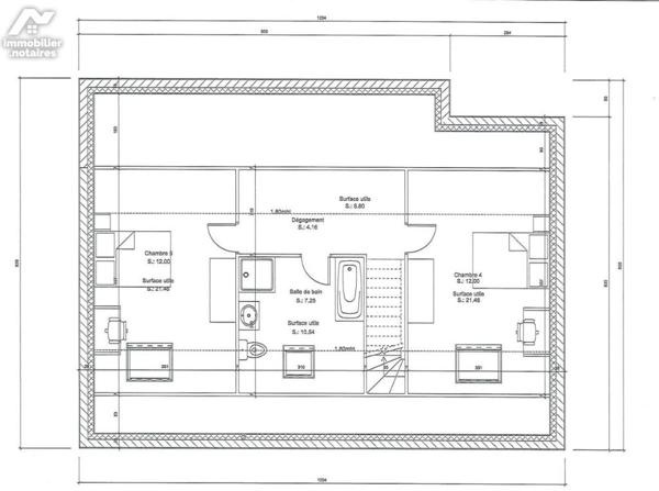 Maison à TREBEURDEN PLAIN-PIED - 3 chambres - lot D