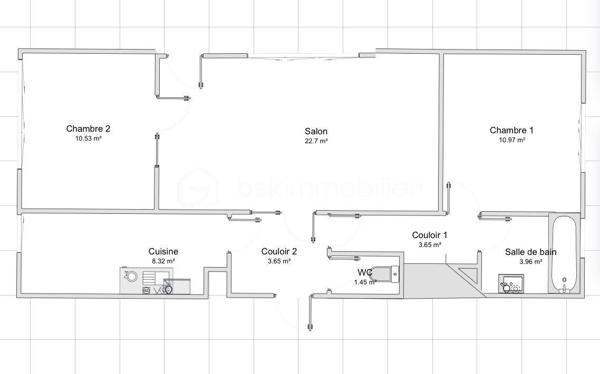Appartement de 66,24 m²