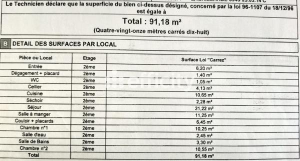 Appartement 5 pièces - 91 m²