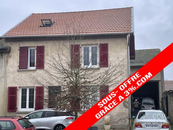 Maison de 170 m² sur terrain de 937 m², 4 chambres, 1 bureau, 200m² de dépendances Lunéville (54300)