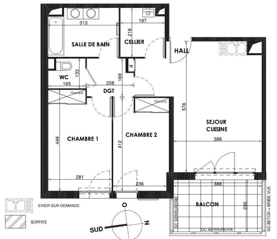Vente Appartement 3 pièces 63 m2 à Draguignan