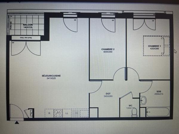 Appartement Meaux 3 pièce(s) 69.37 m2