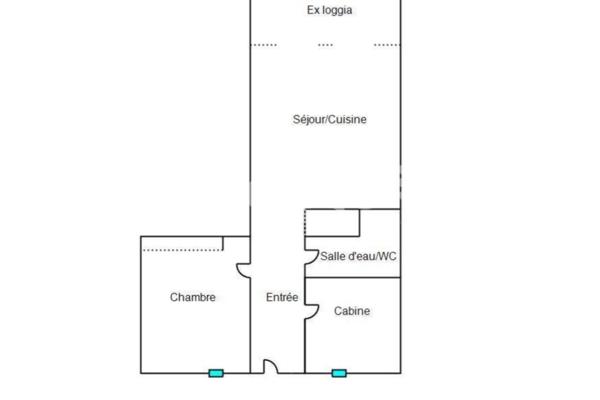 Appartement à vendre 2 pièces de 34 m² à Sète
