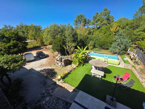 DURFORT (30170) A vendre Maison à ossature bois – 153 m² habitables environ sur 4000 m² de terrain et 189m² d'annexes.