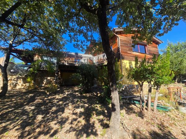 DURFORT (30170) A vendre Maison à ossature bois – 153 m² habitables environ sur 4000 m² de terrain et 189m² d'annexes.