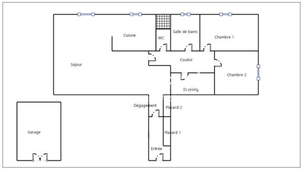 T3 lumineux, au calme, à proximité du tram train.