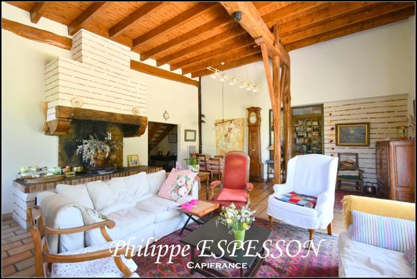 MAISON de CHARME – 207 m² – Parc de 8 840 m² – CAMPAGNE DE MARMANDE