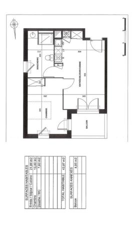 Appartement à vendre 2 pièces 42 m² Le Teich