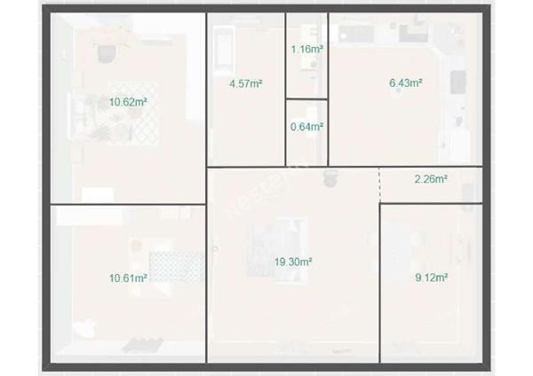 A vendre Appartement 2 chambres possibilité de 3 à Pont Rousseau - Rezé