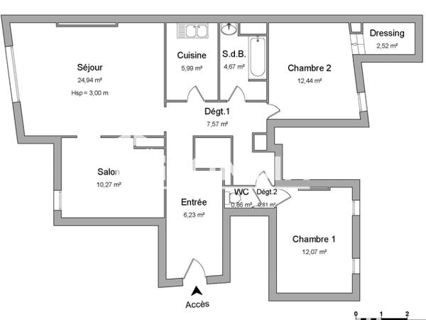 Location Appartement 4 pièces 88.37 m² - 18-20-22 PLACE DE LA HALLE Sedan 08200