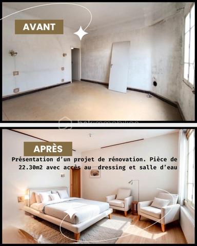 Maison à usage d'habitation à rénover de trois niveaux, surface habitable  d'environ 111m2, Deux terrasses au 1er et 2 ème étage (6.40 m2 et 3.80 m2).

Toiture refaite en 2018 avec  Garantie décennale

RDC : 19.m2 SH
1 entrée de 16.80 m2,
1 salle d'eau de 2.80 m2
1 cave de 39 m2
1 local de rangement

1 étage : SH environ 46 m2
1 cuisine, 1 pièce de 13 m2 accédant à une terrasse de 6.40 m2
1 pièce de 11 m2
1 pièce de 22.30 m2

2 ème étage : SH environ 46 m2 
1 chambre avec pièce pour dressing d'environ 22.30m2
1 deuxième chambre d'environ 10.90 m2
1 salle d'eau
1 pièce de vie d'environ 8 m2 accédant à une terrasse de 3.80 m2

Plan disponible pour la rénovation sur demande
N'hésitez pas à me contacter rapidement!