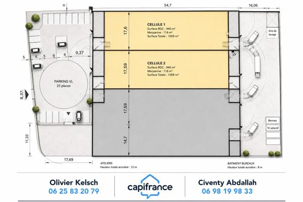 LOCAL INDUSTRIEL NEUF 1 058 M² À VENDRE – PONT ROULANT 12,5 T – HSP 12 M – SAVOIE- SAINTE HELENE SUR ISERE (73)