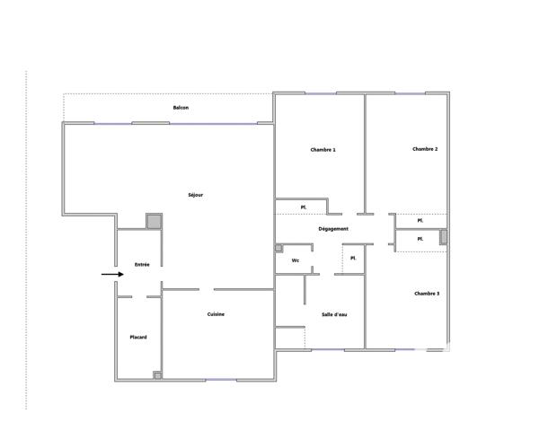 Appartement à vendre 4 pièces 92 m² Vitry-sur-Seine