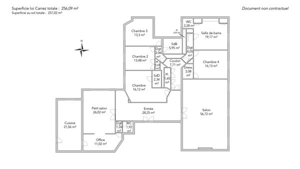 Appartement Paris 17e - WAGRAM / AMPERE