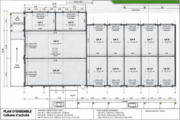 ZA LONS - ENTREPOT, LOCAL D'ACTIVITE 53 M²