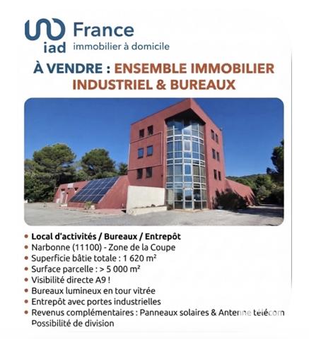 Murs commerciaux  à vendre 1 620 m² Narbonne