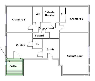 Appartement à vendre 3 pièces 60 m² Reims