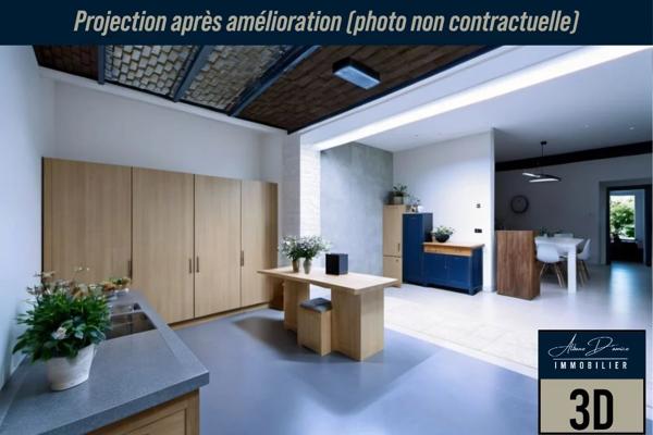 Maison individuelle style fermette avec dépendances et grand potentiel à Marcoing