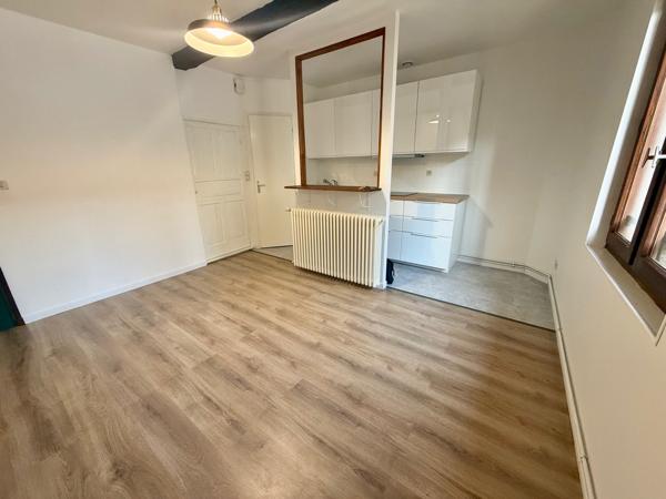 Villeneuve sur Lot, appartement T3 situé au deuxième étage d'un immeuble à colombages, dans le coeur de ville. Situé en zone piétonne, cet appartement est au calme et il est lumineux. Les 40 m² de ce logement offrent un séjour avec cuisine équipée neuve d , Villeneuve sur lot