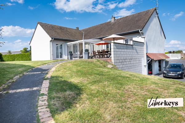Maison individuelle plain-pied 5 pièces de 140 m² | Sous-sol complet & terrain 1 885 m² | Dainville