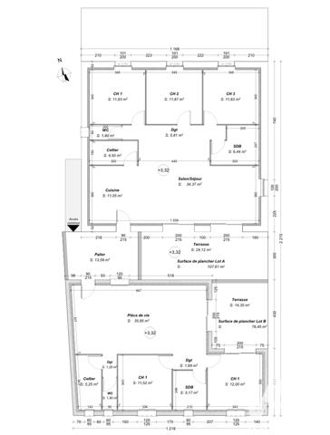 Immeuble à vendre 400 m² Toulenne
