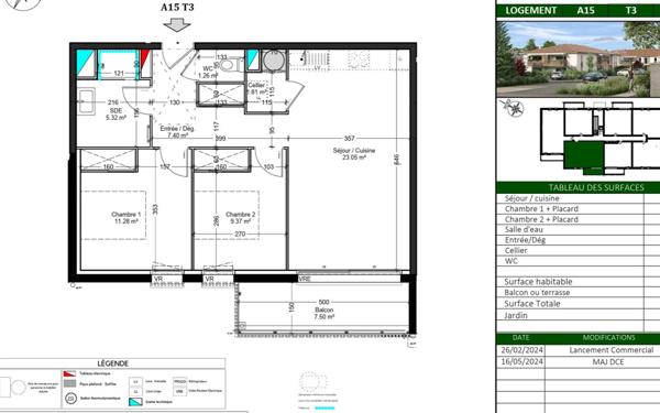 Appartement à vendre    3 pièces •  Bénesse-Maremne