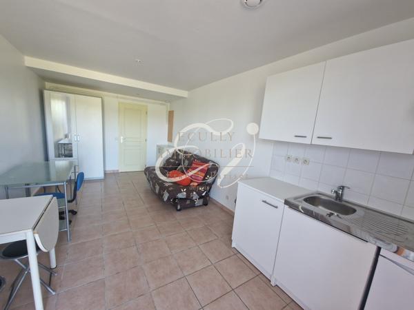 LOCATION ECULLY 69130 STUDIO MEUBLE TERRASSE PARKING PROCHE TRANSPORTS